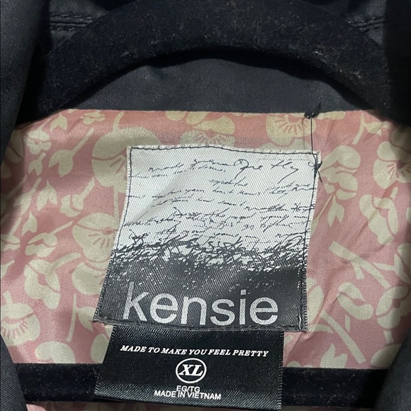 Kensie Black Trench Coat with Cream Piping
#17 - Picture 2 of 6